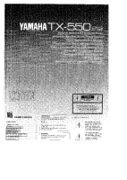 Yamaha TX-550 - Owners Manual